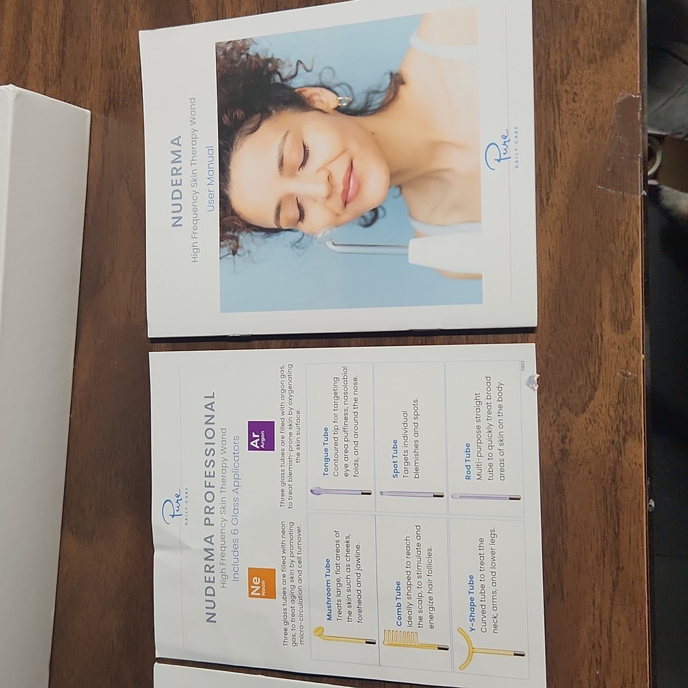 NuDerma Professional Pure Daily Care therapy Wand and Argon Applicators - Picture 3 of 5